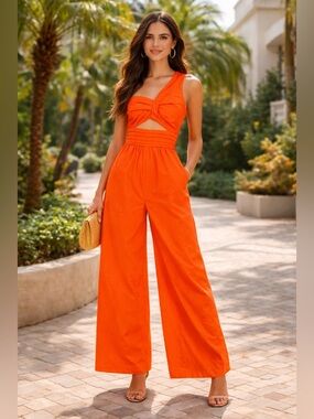 Amur Laurie One Shoulder Jumpsuit